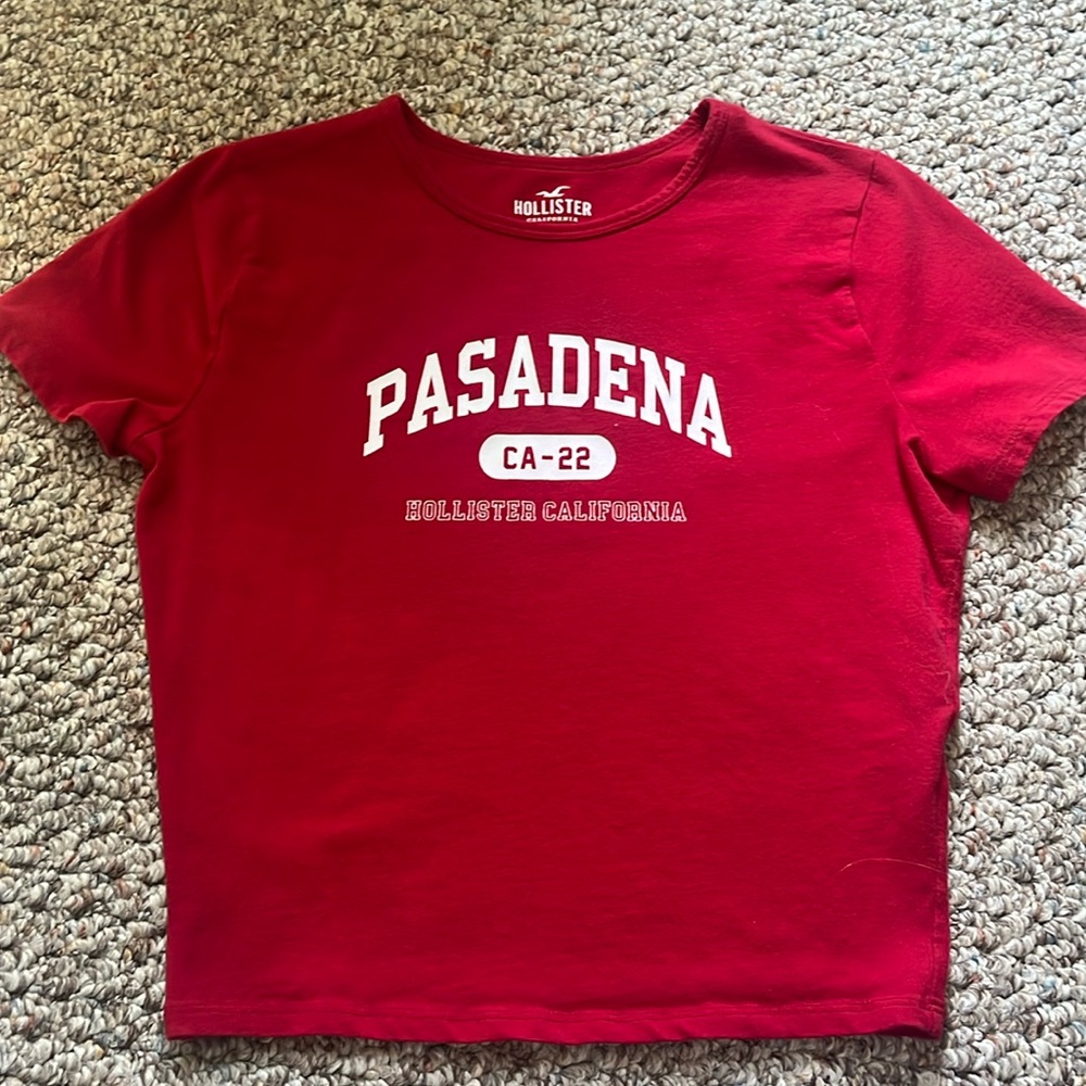 Red Hollister Crop Top